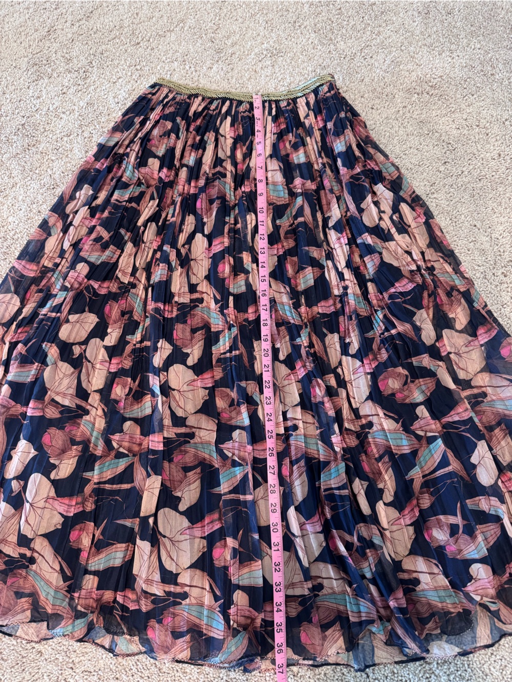Lightweight navy blue lehenga - Picture 5 of 15